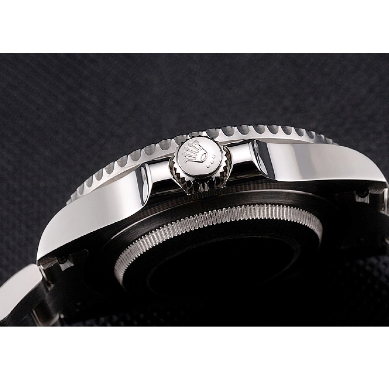 Rolex copies cheap Case Stainless Black Date Steel Rolex Bezel Bracelet Swiss Dial And And Submariner No 0824